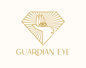 Gold Clairvoyant Eye logo design