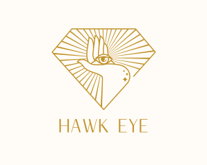 Gold Clairvoyant Eye logo design