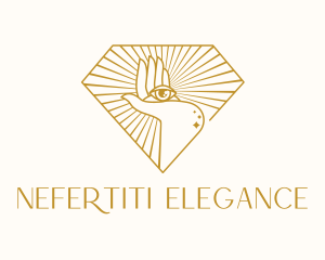 Gold Clairvoyant Eye logo design