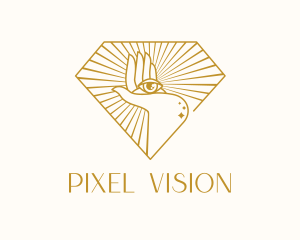 Visual - Gold Clairvoyant Eye logo design