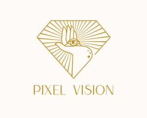 Gold Clairvoyant Eye logo design