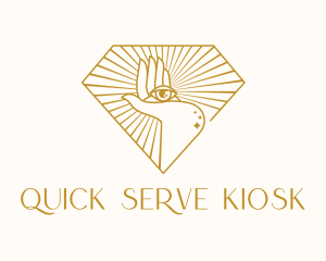 Gold Clairvoyant Eye logo design