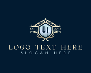 High End - Restaurant Fork Knife logo design