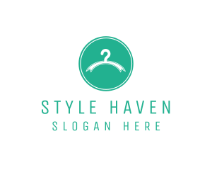 Showroom - Fashion Clothes Hanger logo design