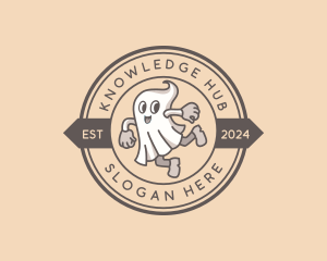 Scary - Ghost Halloween Costume logo design