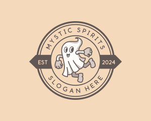 Ghost Halloween Costume logo design