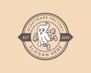 Ghost Halloween Costume logo design