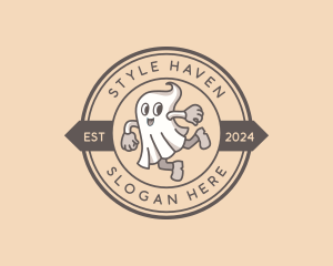 Spirit - Ghost Halloween Costume logo design