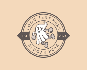 Ghost Halloween Costume Logo