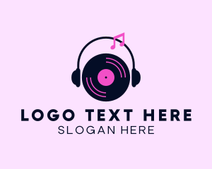 Recording Studio - Music Studio Headphones logo design
