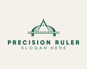 Ruler - Ruler Compass Bridge logo design
