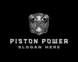 Piston - Piston Mechanic Shield logo design