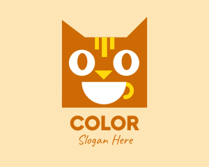 Pet Shop - Happy Coffee Cat logo design