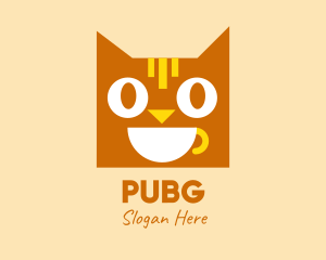 Veterinary - Happy Coffee Cat logo design