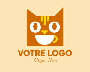 Espresso - Happy Coffee Cat logo design