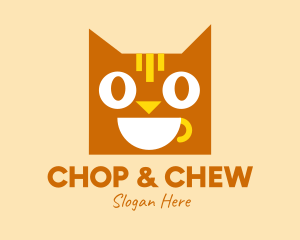 Veterinarian - Happy Coffee Cat logo design