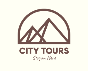 Sightseeing - Egyptian Pyramid Landmark logo design