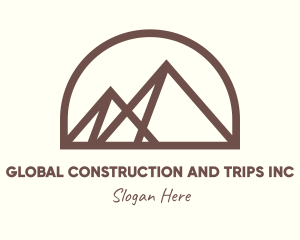 Trip - Egyptian Pyramid Landmark logo design