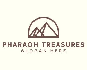 Egyptian Pyramid Landmark logo design