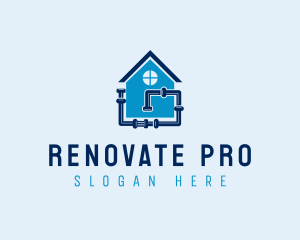 Renovation Plumber Pipefitter logo design