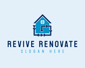 Renovation Plumber Pipefitter logo design