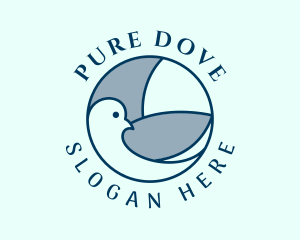 Spiritual Pigeon Bird logo design