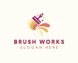 Brush - Paint Brush Renovation logo design