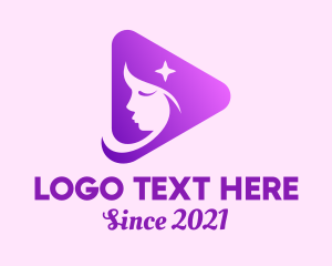 Video Player - Cosmetics Beauty Vlogger logo design