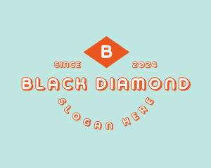 Retro Diamond Business logo design