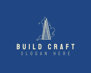 Skyscraper Shard Building logo design