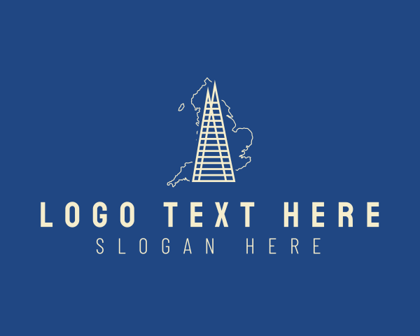 Map - Skyscraper Shard Building logo design