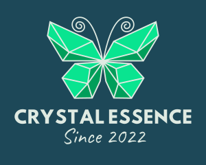 Crystal Butterfly Jewelry logo design