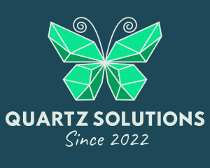 Quartz - Crystal Butterfly Jewelry logo design
