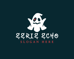 Halloween Spooky Ghost logo design