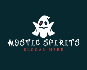 Paranormal - Halloween Spooky Ghost logo design