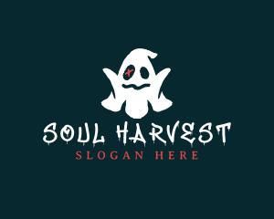 Halloween Spooky Ghost logo design