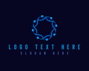 Collaboration - People Social Community logo design