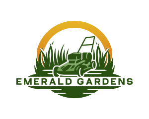 Lawn Grass Mower  logo design