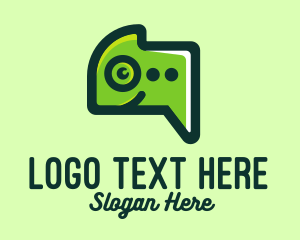 Gecko - Green Gecko Messaging logo design