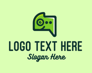 Chat - Gecko Messaging App logo design