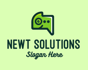 Newt - Gecko Messaging App logo design