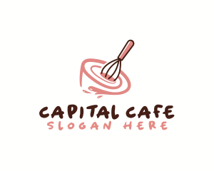 Whisk Bowl Baking logo design