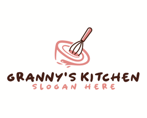 Whisk Bowl Baking logo design