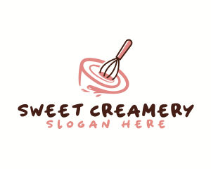 Whisk Bowl Baking logo design