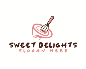 Whisk Bowl Baking logo design