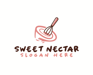 Whisk Bowl Baking logo design