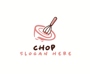 Culinary - Whisk Bowl Baking logo design