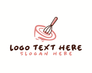 Whisk Bowl Baking Logo