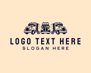 Trailer - Transport Fleet Trucking logo design