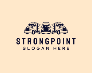 Transport Fleet Trucking Logo